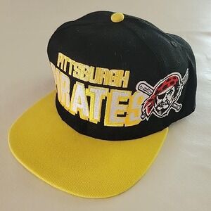 Pittsburgh Pirates Hat Adjustable Snapback Vintage 90s Logo Cap USA Baseball